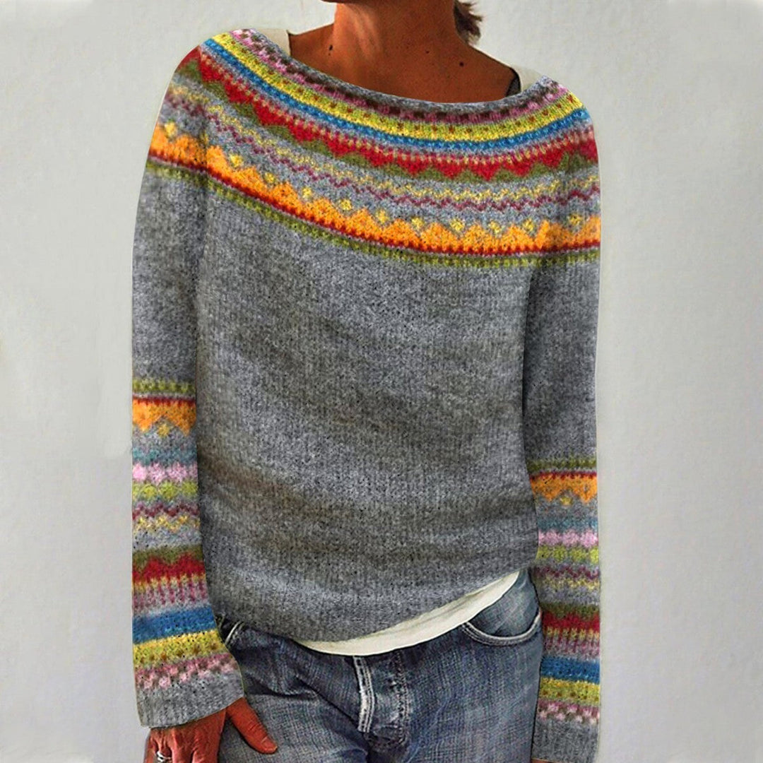 Emily™ - Koselig Retro Genser
