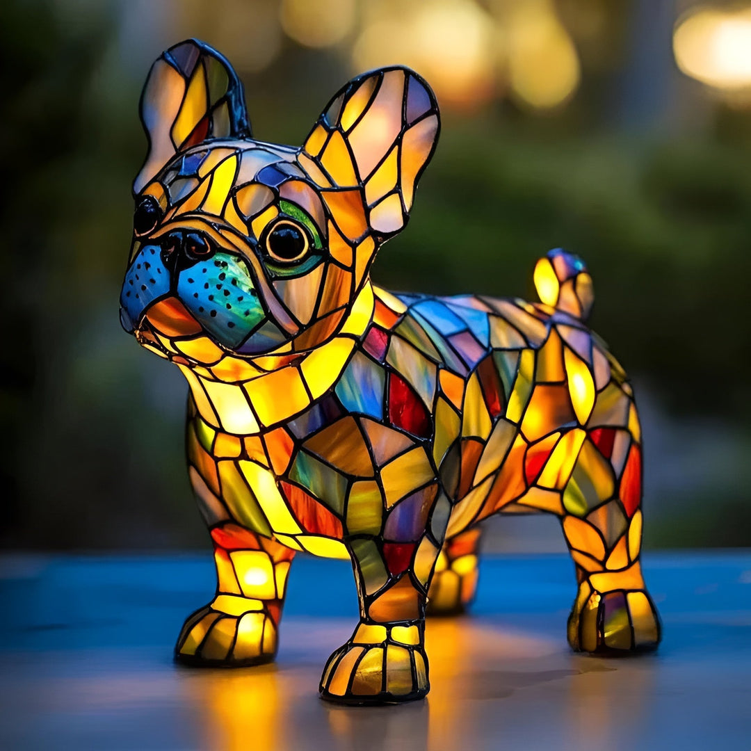 Biscotte – Lampe strålende fransk bulldog