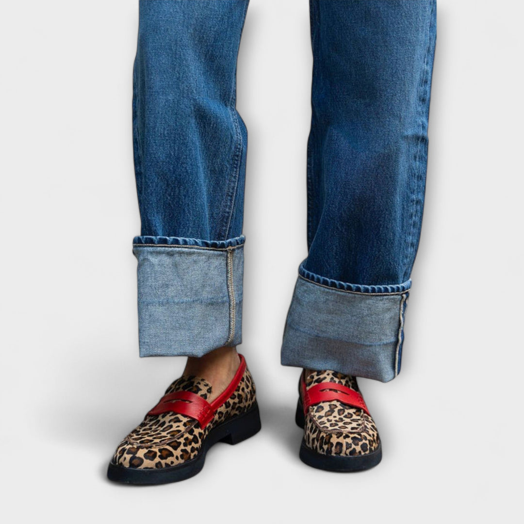 Amanda™ | Leopardmønster med Rund Tå