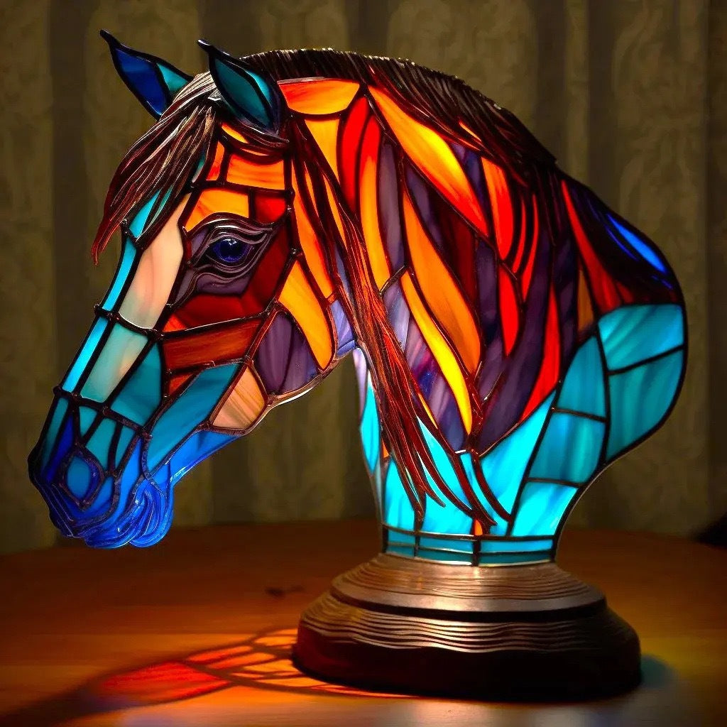 Pupuce – Magisk bordlampe i fargerikt glass