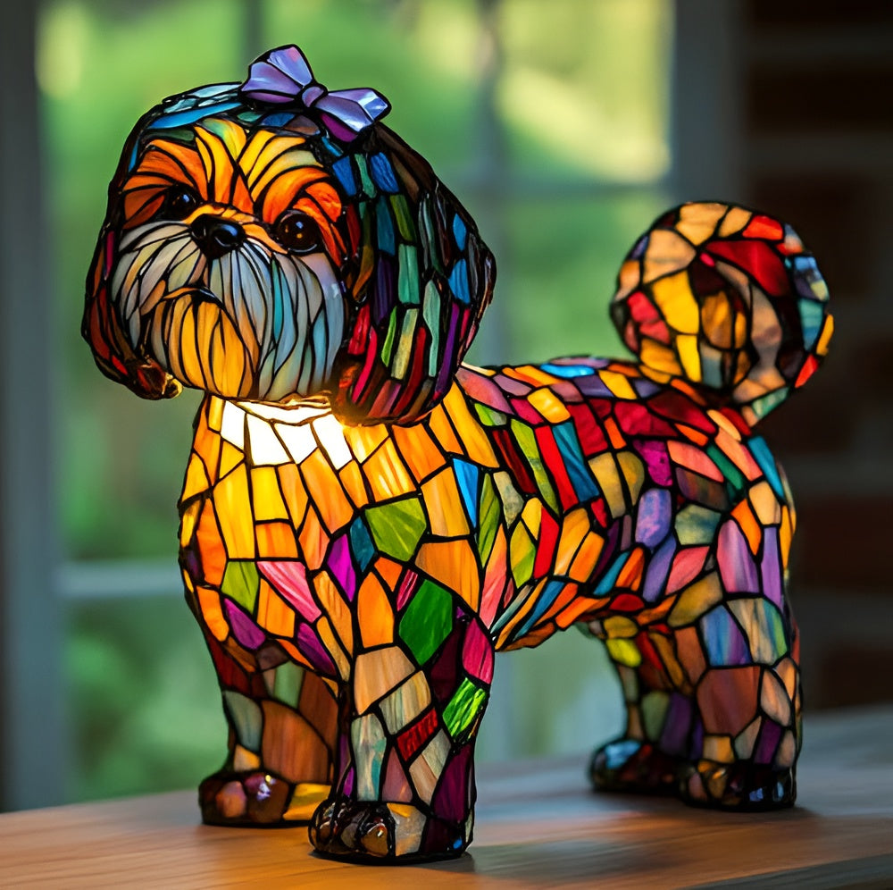 Mimine – Magisk lampe for hunder laget av fargerikt glass