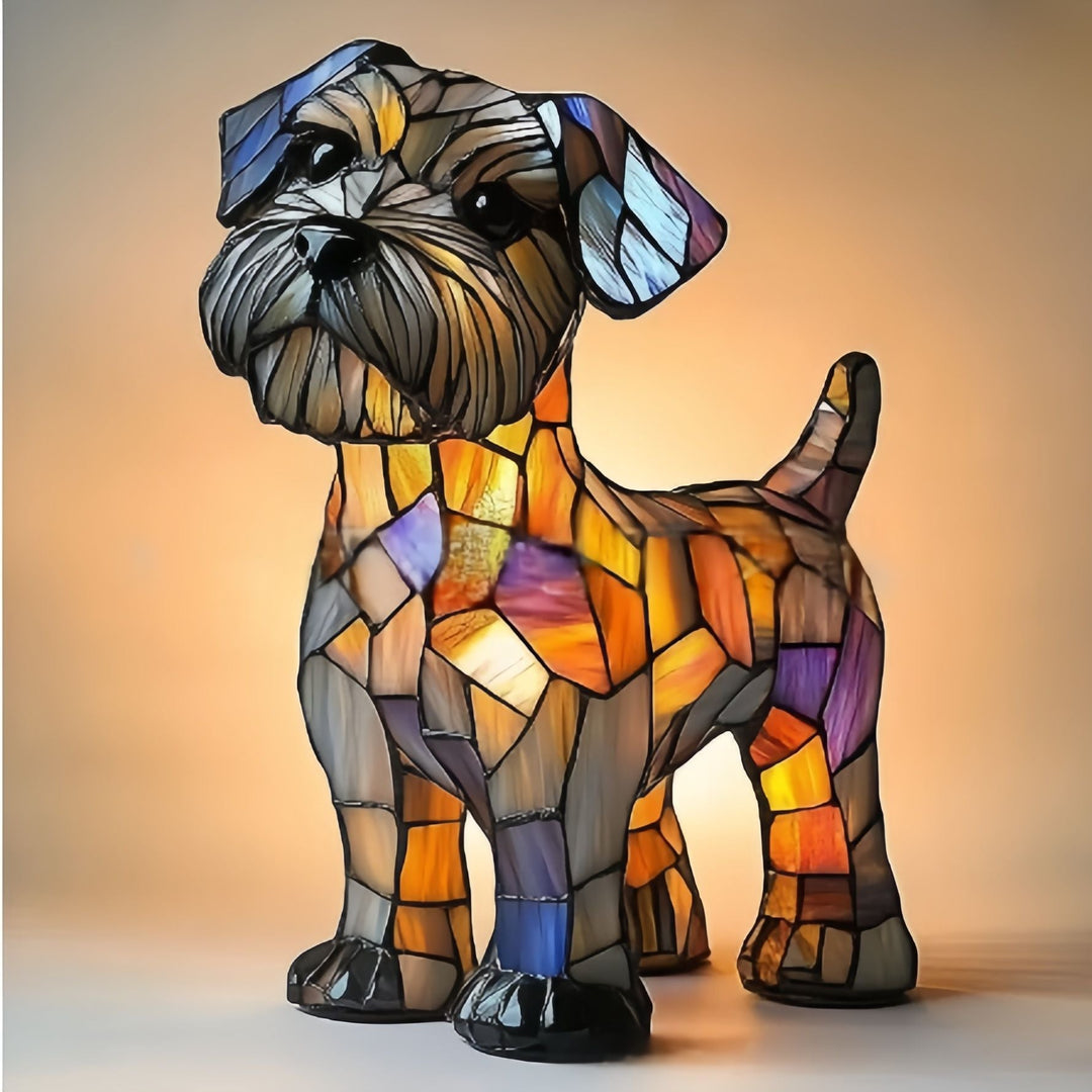 Doudou – Magisk hundelampe laget av fargerikt glass