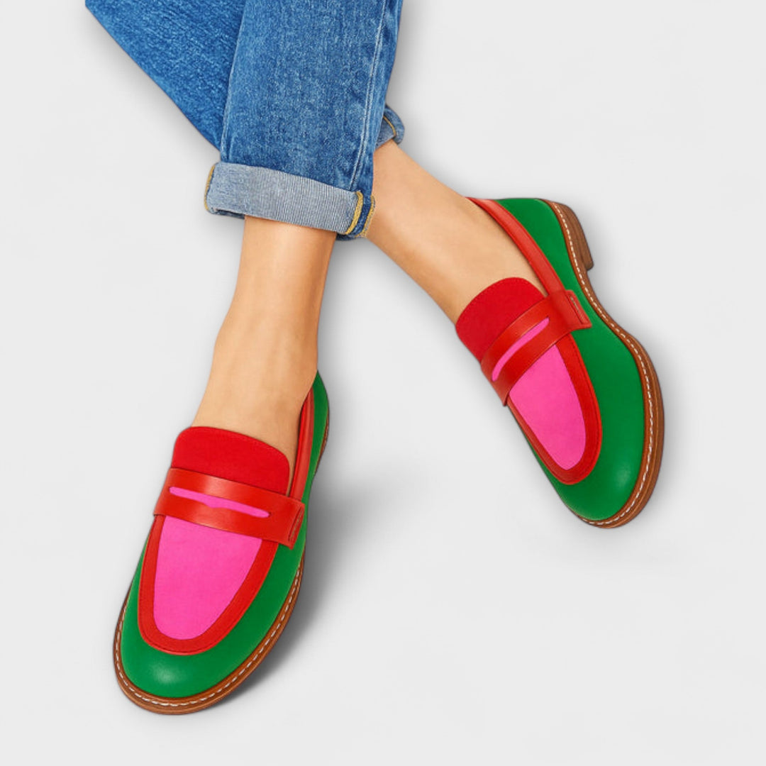 Klara™ | Fargeblokker Loafers i Casual-stil