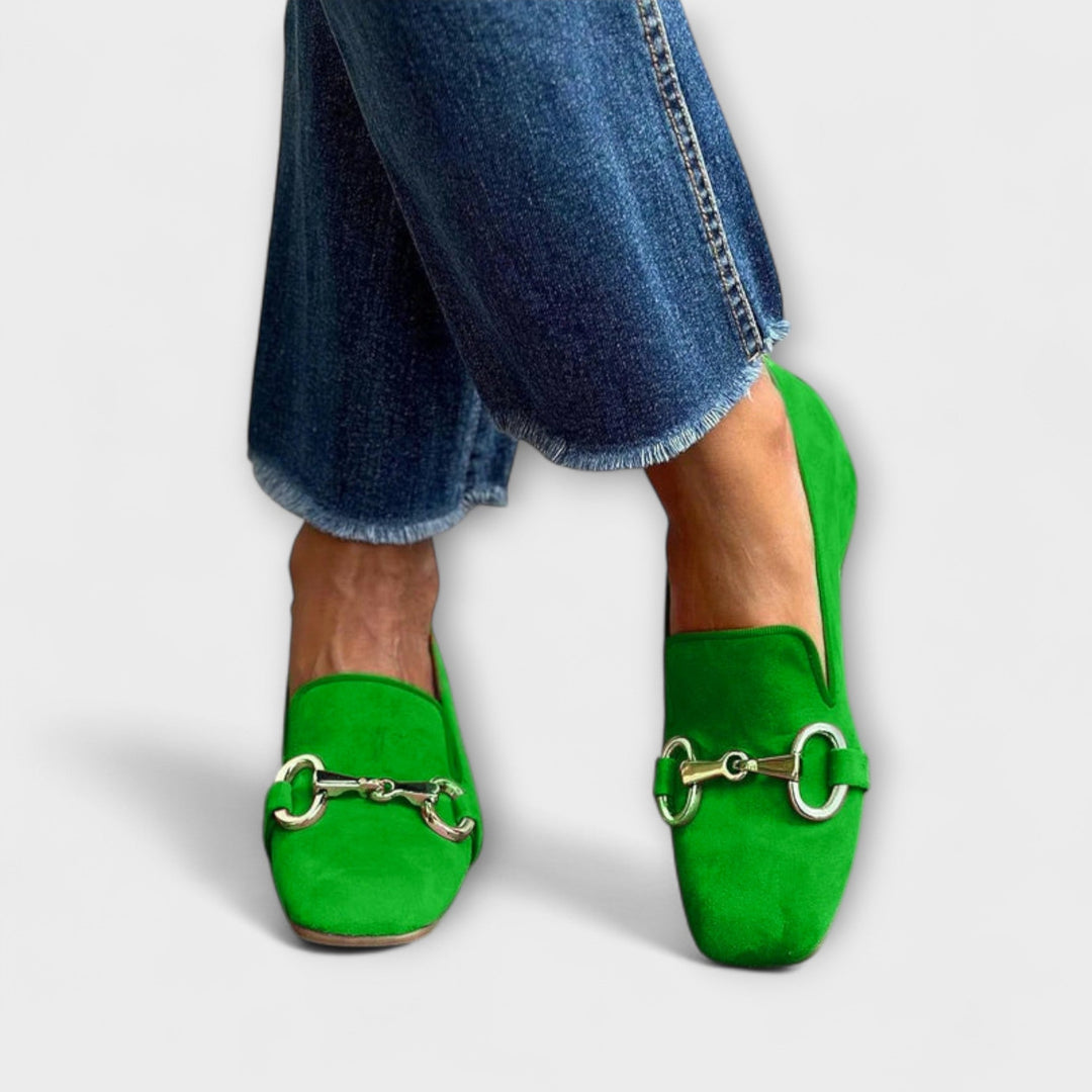 Ronja™ | Loafers med Firkantet Tå og Spenne