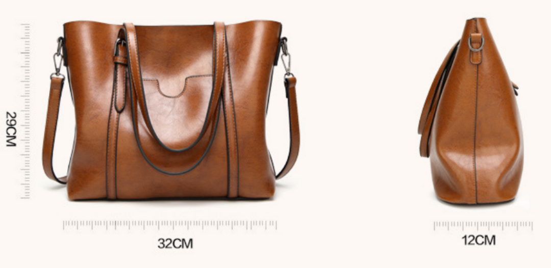 Clara - Elegant Skinn Skulderveske