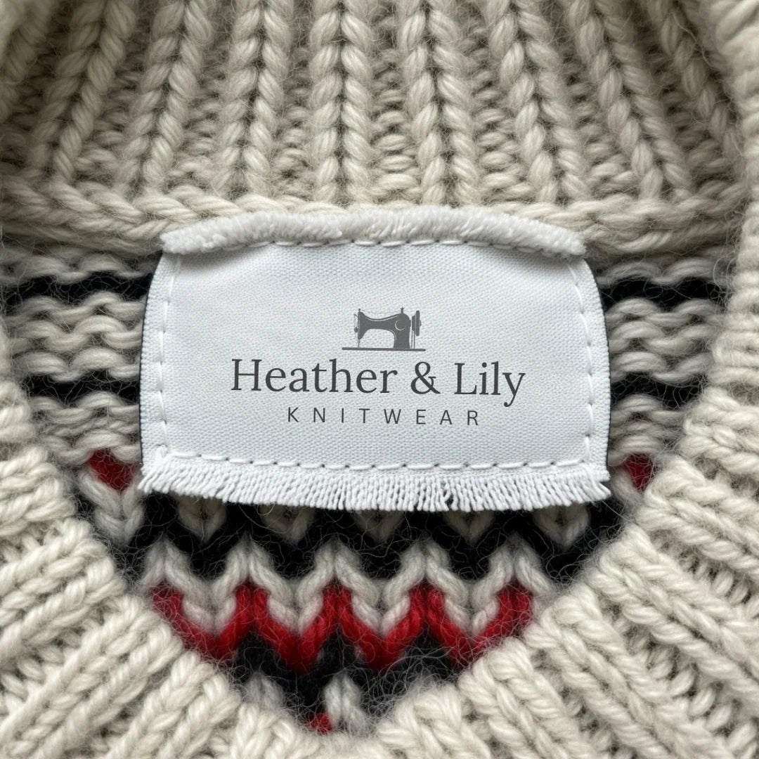 Adeline | Vintage islandsk ull cardigan
