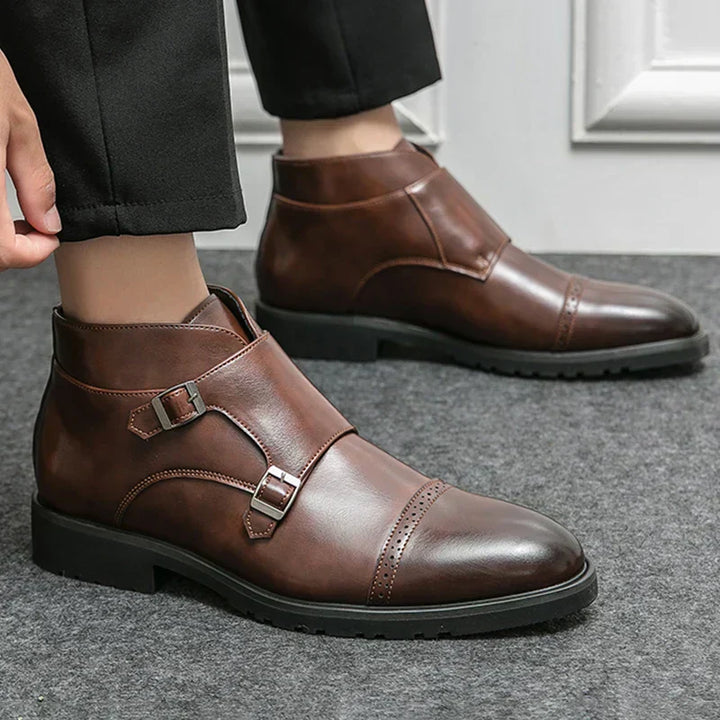 Parker | Kunstlær Dobbel-Monk-strap Støvler
