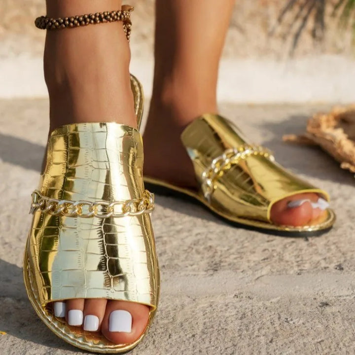 Lovisa™ | Elegante Lydia-sandaler med kjededetalj