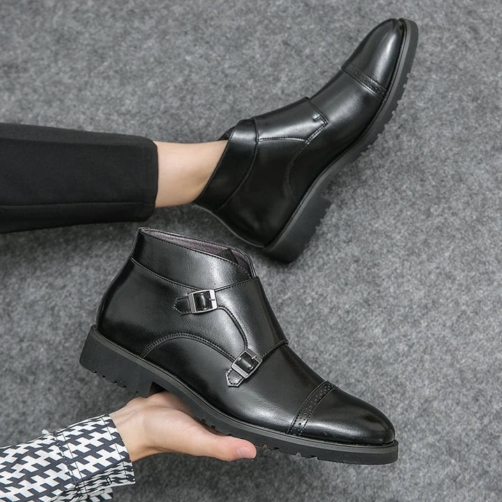 Parker | Kunstlær Dobbel-Monk-strap Støvler