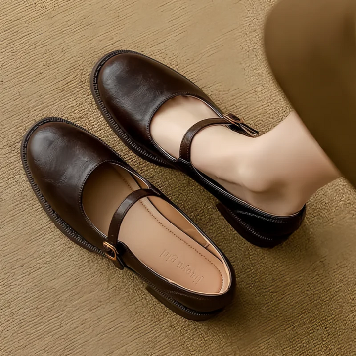 Ronja™ | Klassiske komfort Mary Janes i lær
