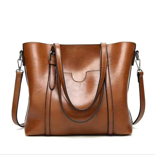 Clara - Elegant Skinn Skulderveske