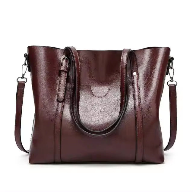 Clara - Elegant Skinn Skulderveske