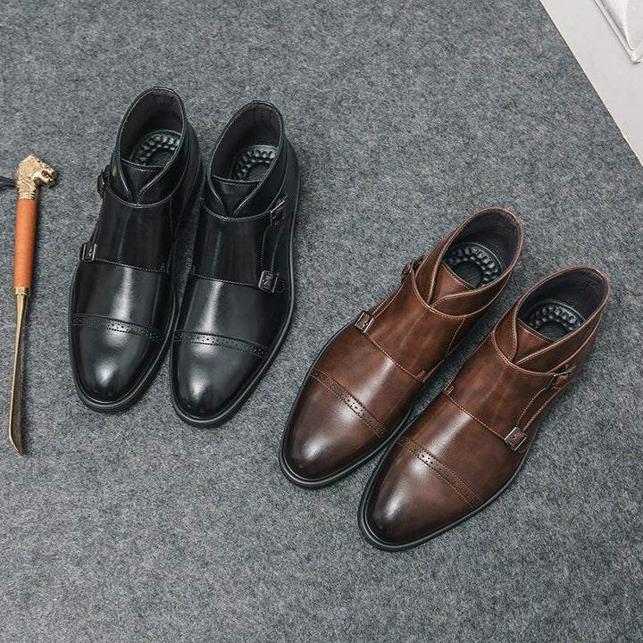 Parker | Kunstlær Dobbel-Monk-strap Støvler