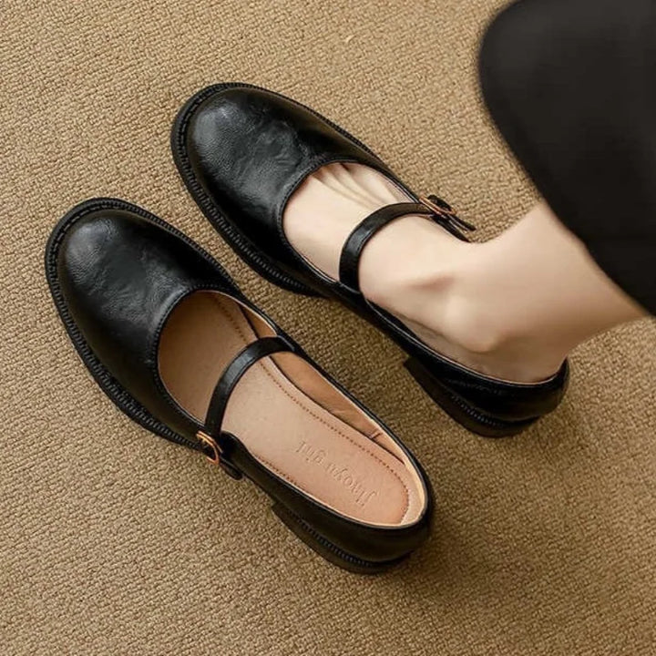 Ronja™ | Klassiske komfort Mary Janes i lær