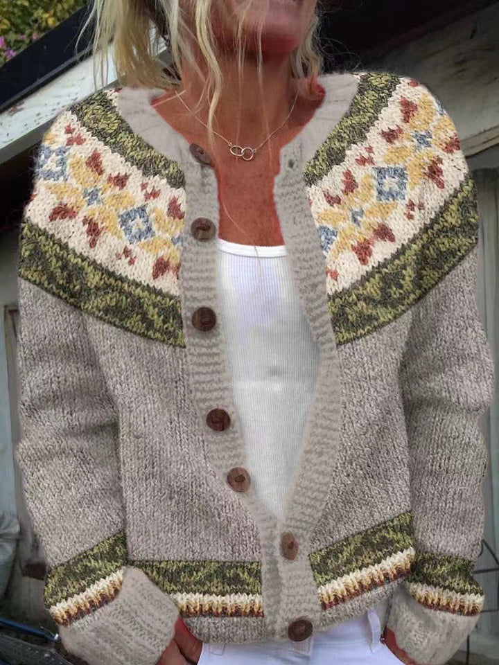 Høst | Vintage islandsk ull cardigan
