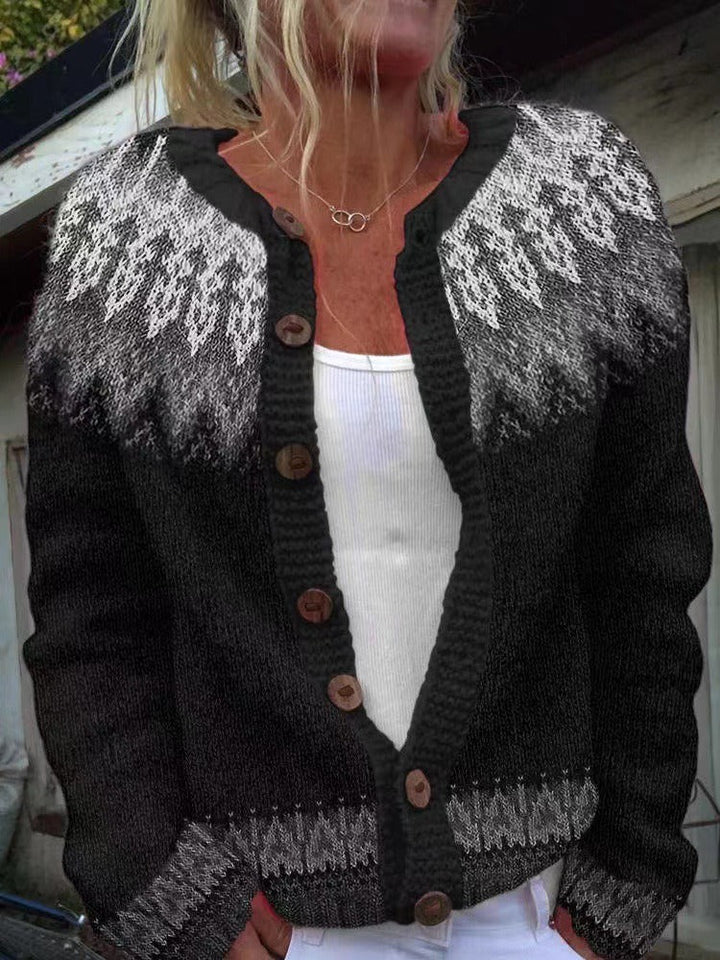 Nevaeh | Vintage islandsk ull cardigan