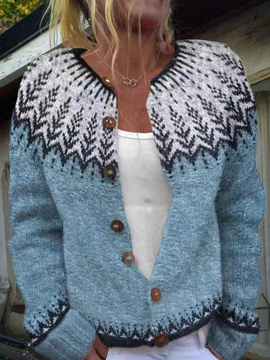 Clara | Vintage islandsk ull cardigan