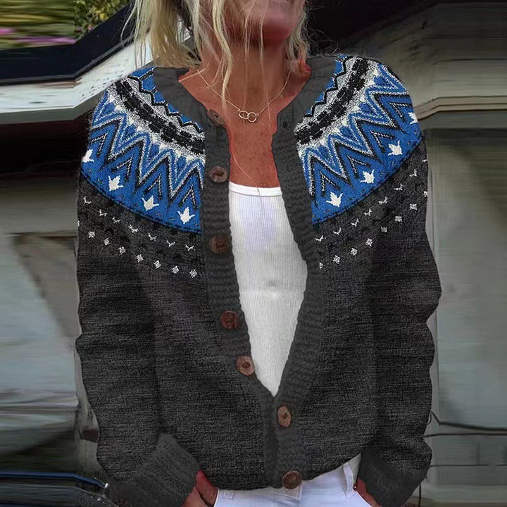 Jade | Vintage Islandsk Ull Cardigan