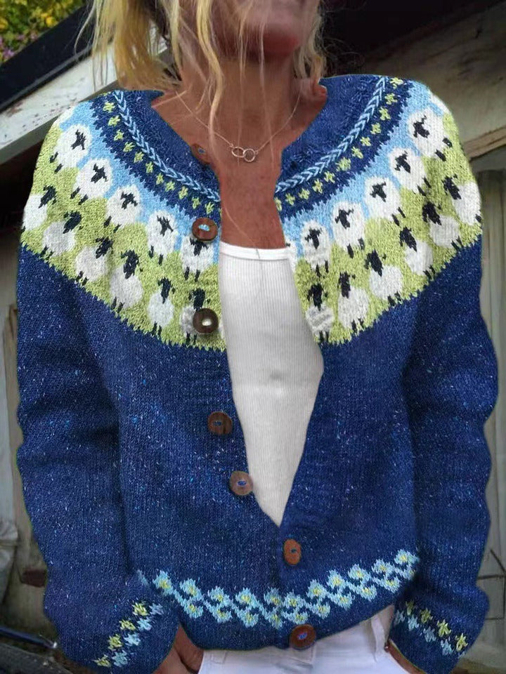 Sophie | Vintage islandsk ull cardigan