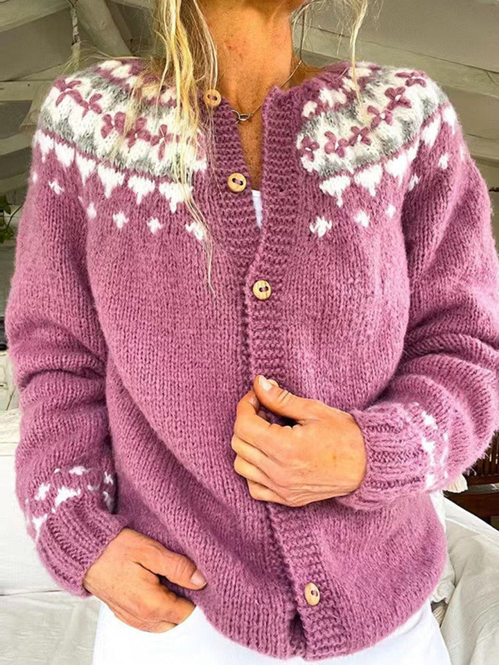 Maya | Vintage Islandsk Ull Cardigan