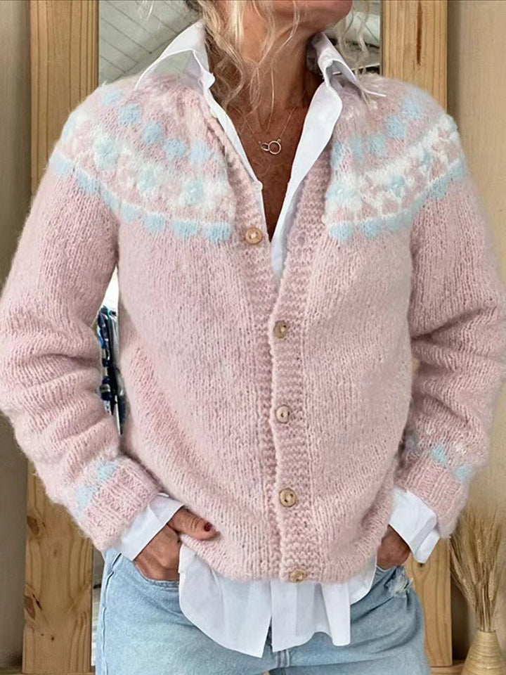 Sarah | Vintage islandsk ullcardigan