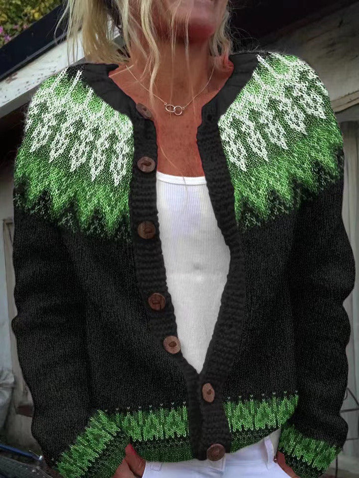 Sadie | Vintage Islandsk Ull Cardigan