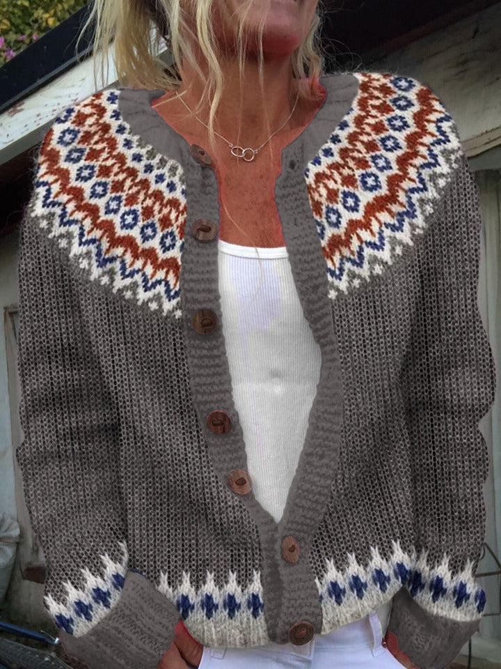 Gabriella | Vintage Islandsull Cardigan