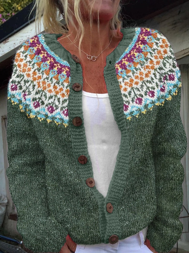 Alice | Vintage islandsk ull cardigan