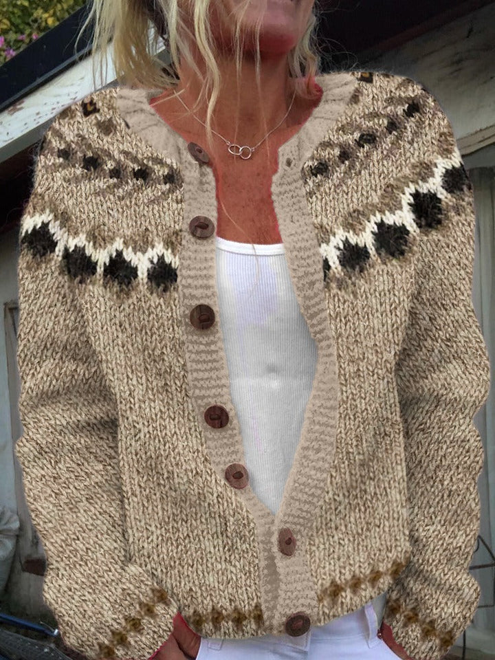 Aubree | Vintage Islandsk Ull Cardigan
