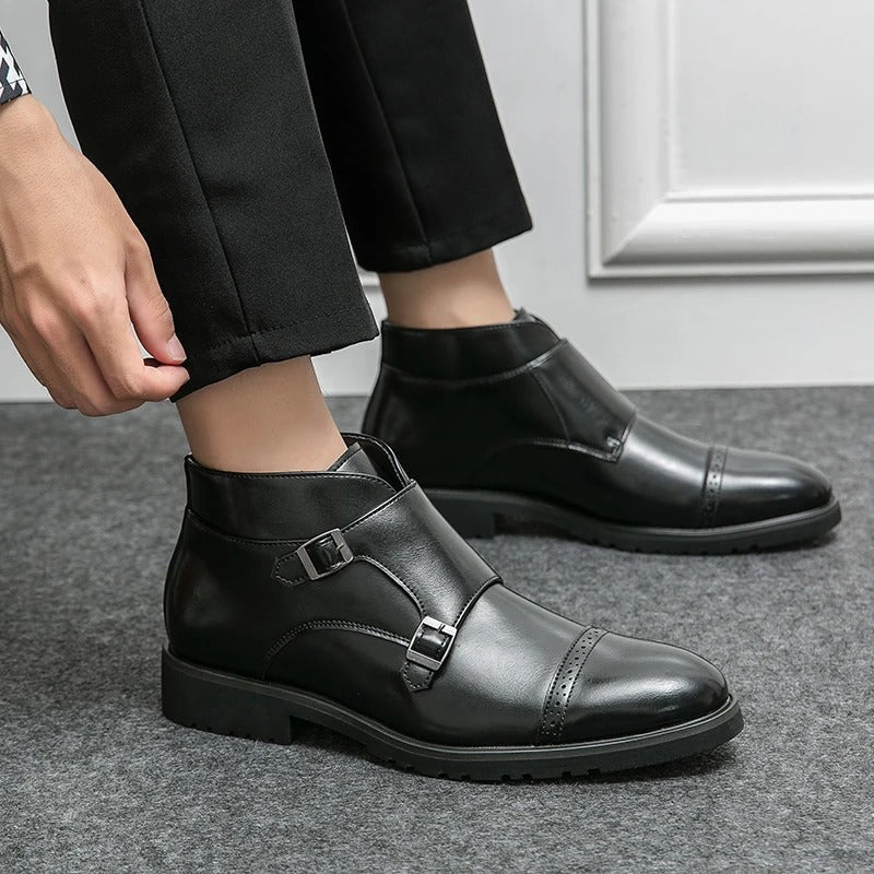 Parker | Kunstlær Dobbel-Monk-strap Støvler