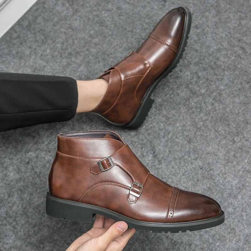 Parker | Kunstlær Dobbel-Monk-strap Støvler