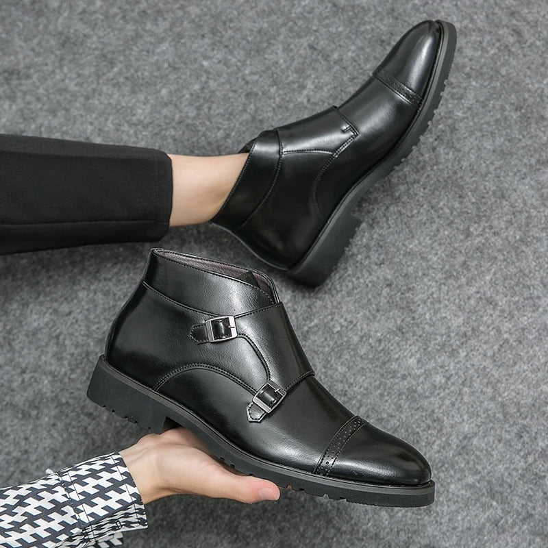 Parker | Kunstlær Dobbel-Monk-strap Støvler