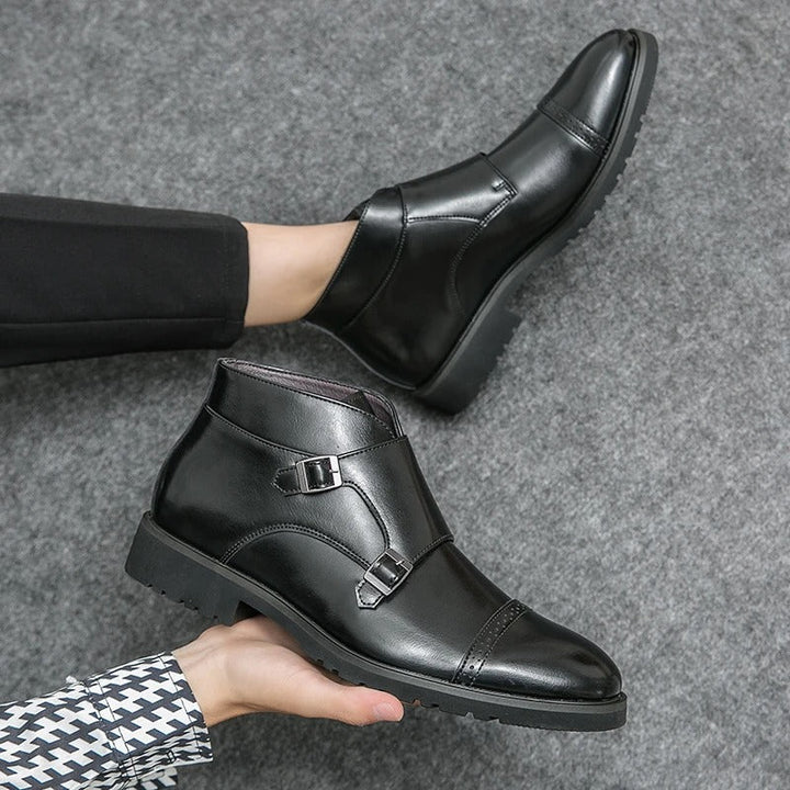 Parker | Kunstlær Dobbel-Monk-strap Støvler