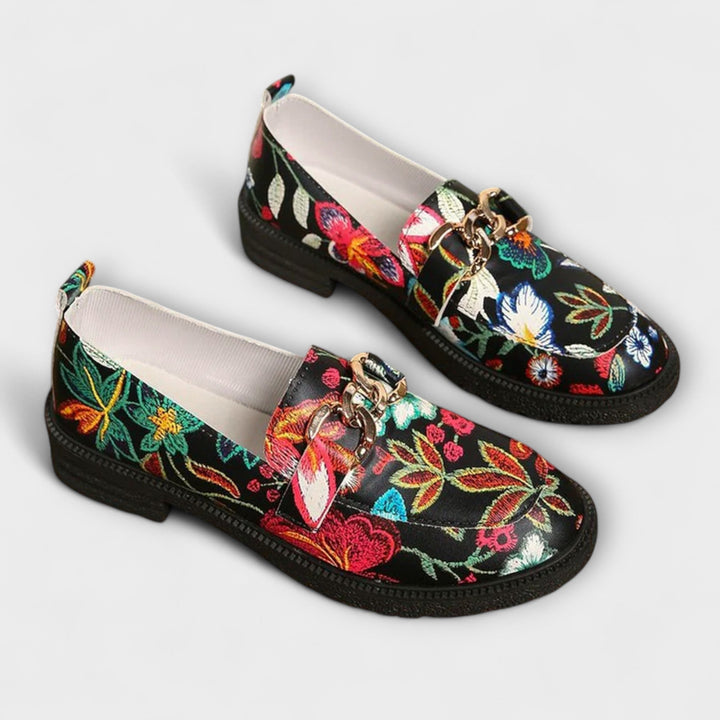 Wilma™ | Flerfargede Loafers med Blomsterdesign