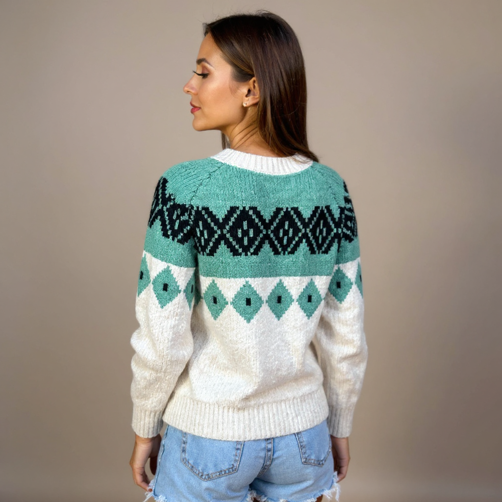 Allison | Vintage Islandsk Ull Cardigan