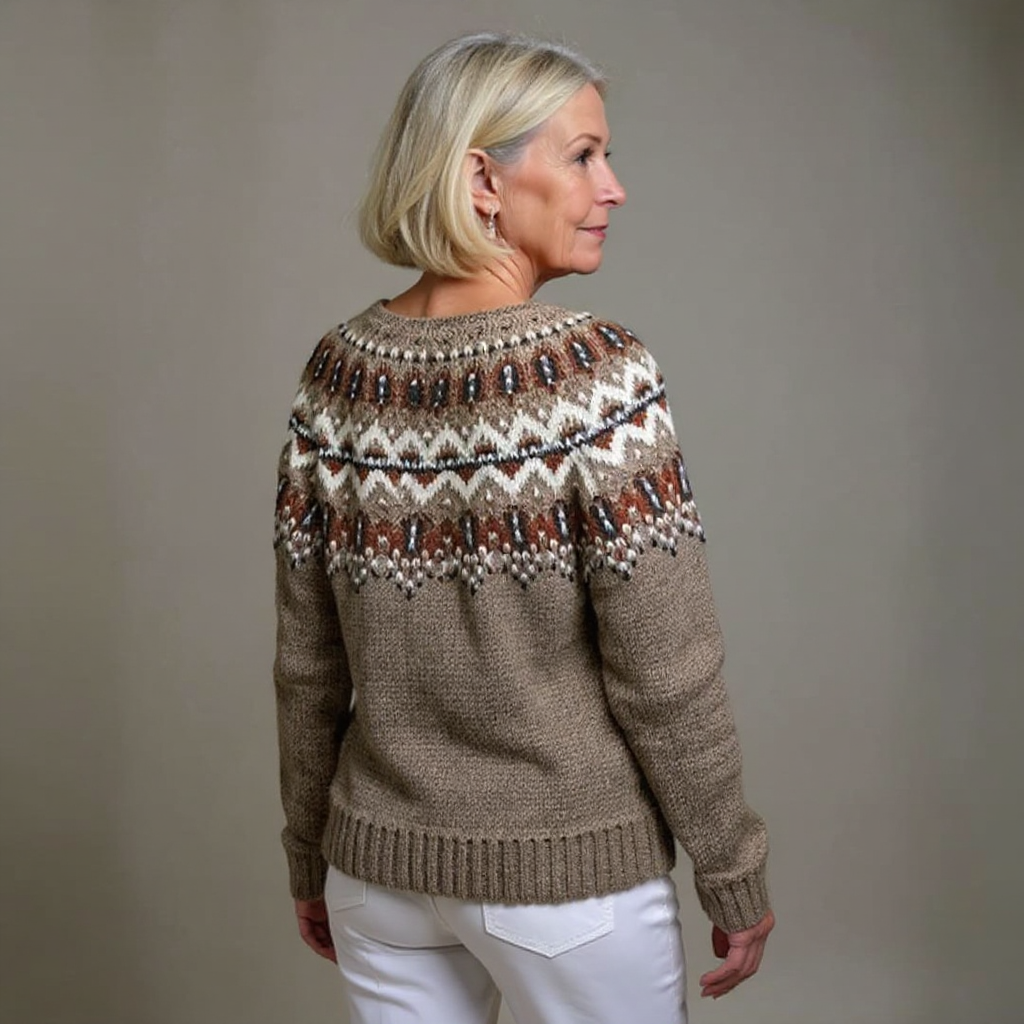 Adeline | Vintage islandsk ull cardigan