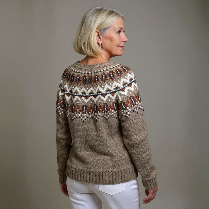 Adeline | Vintage islandsk ull cardigan