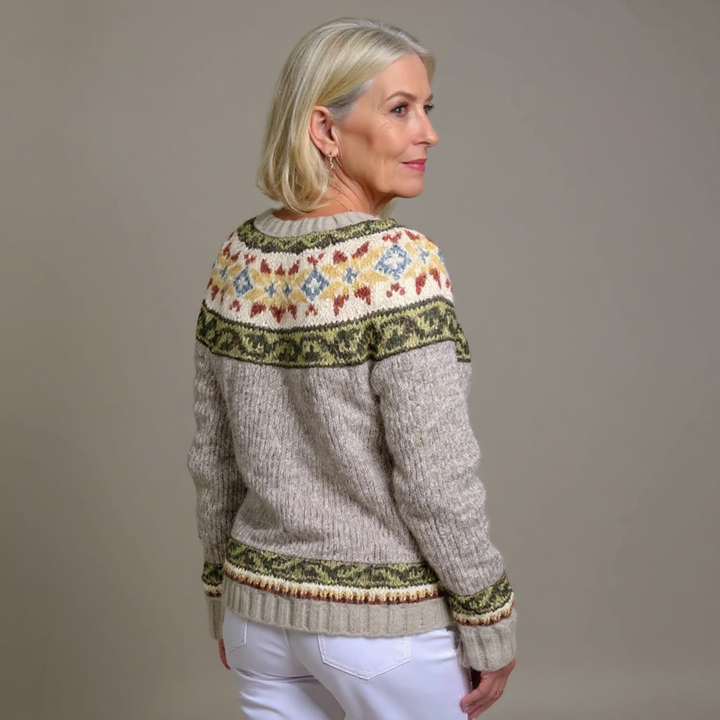 Høst | Vintage islandsk ull cardigan