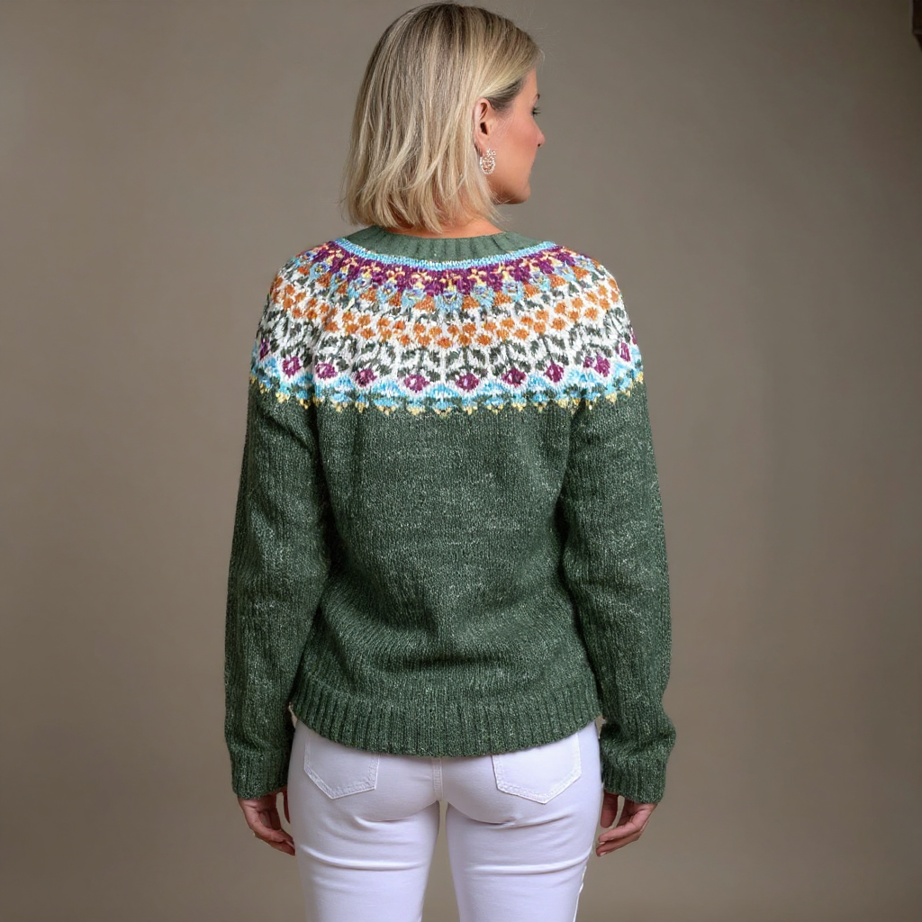 Alice | Vintage islandsk ull cardigan