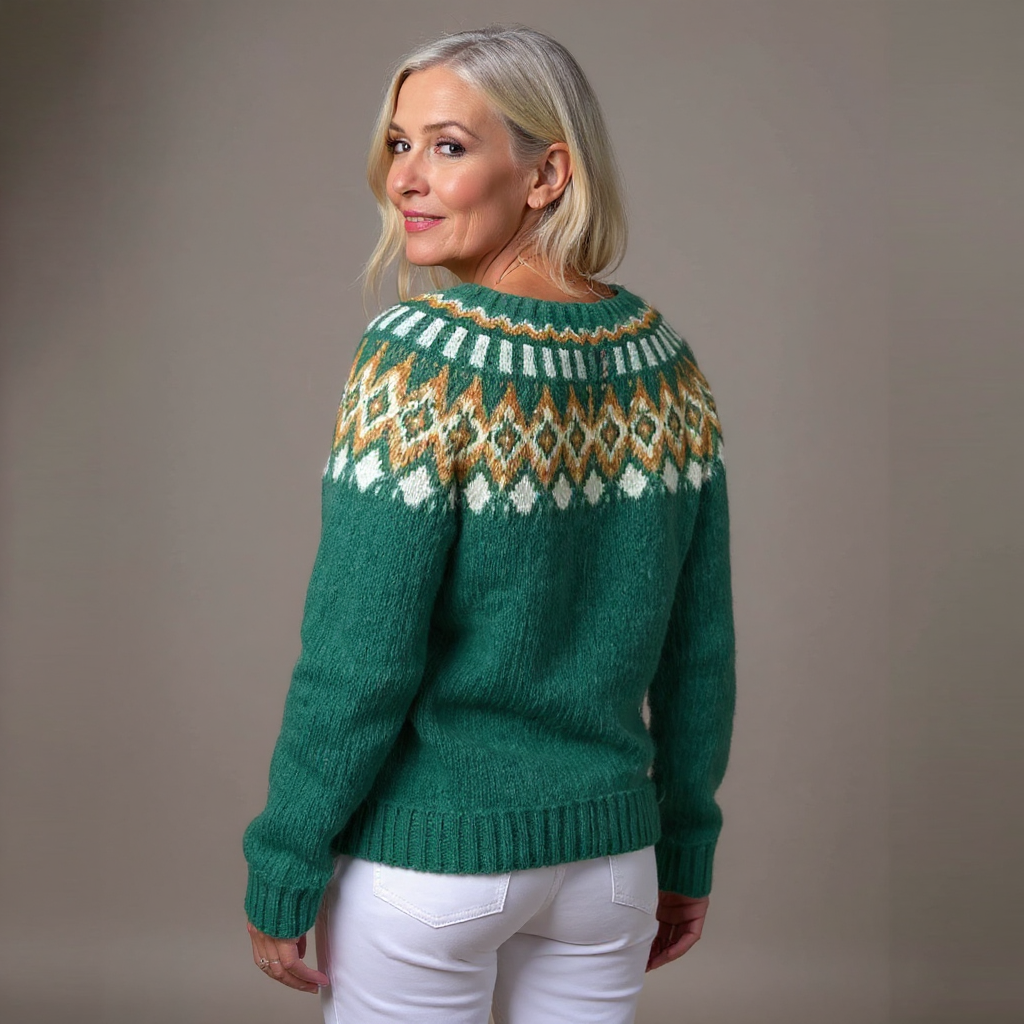 Natalia | Vintage islandsk ull cardigan