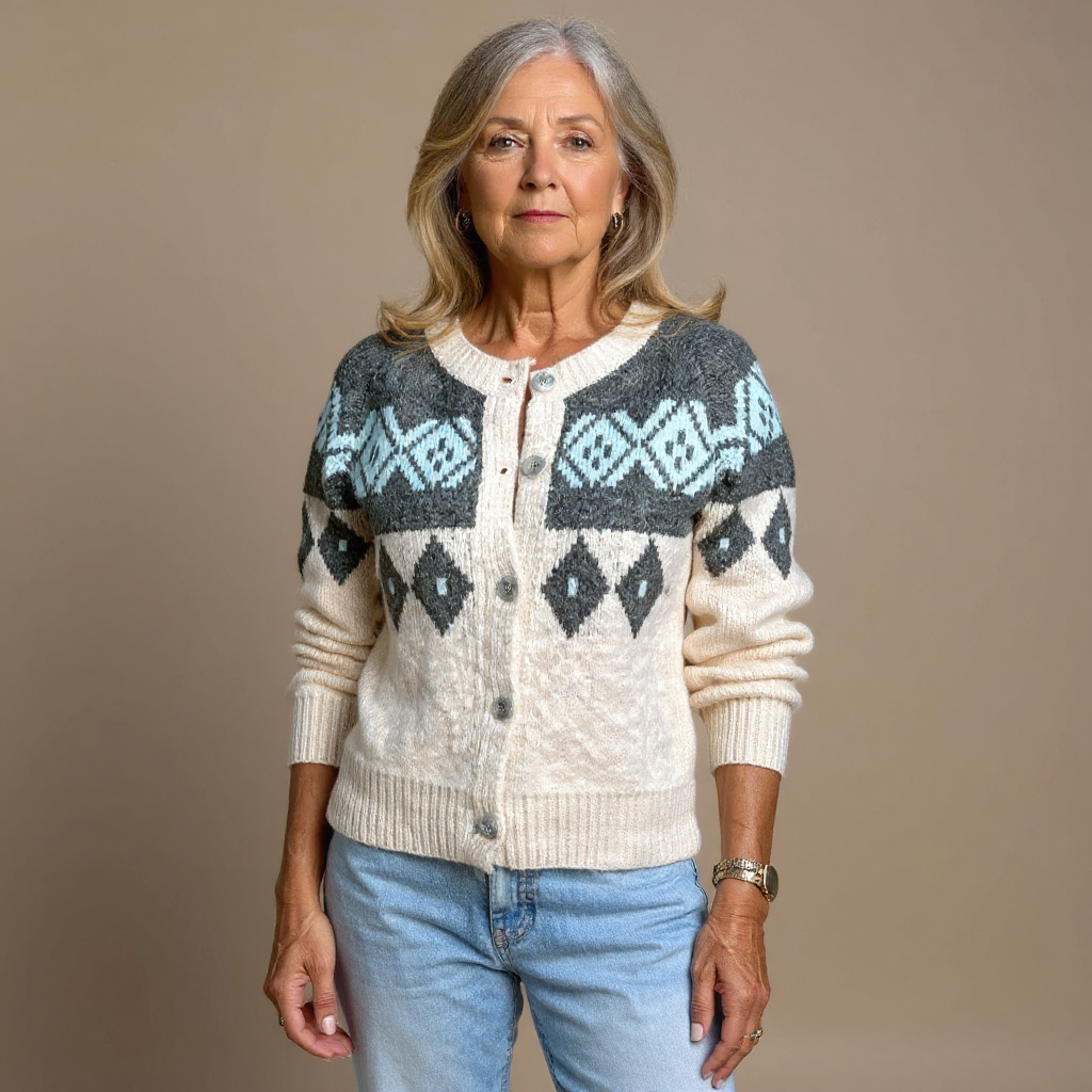 Annie | Vintage islandsk ull cardigan