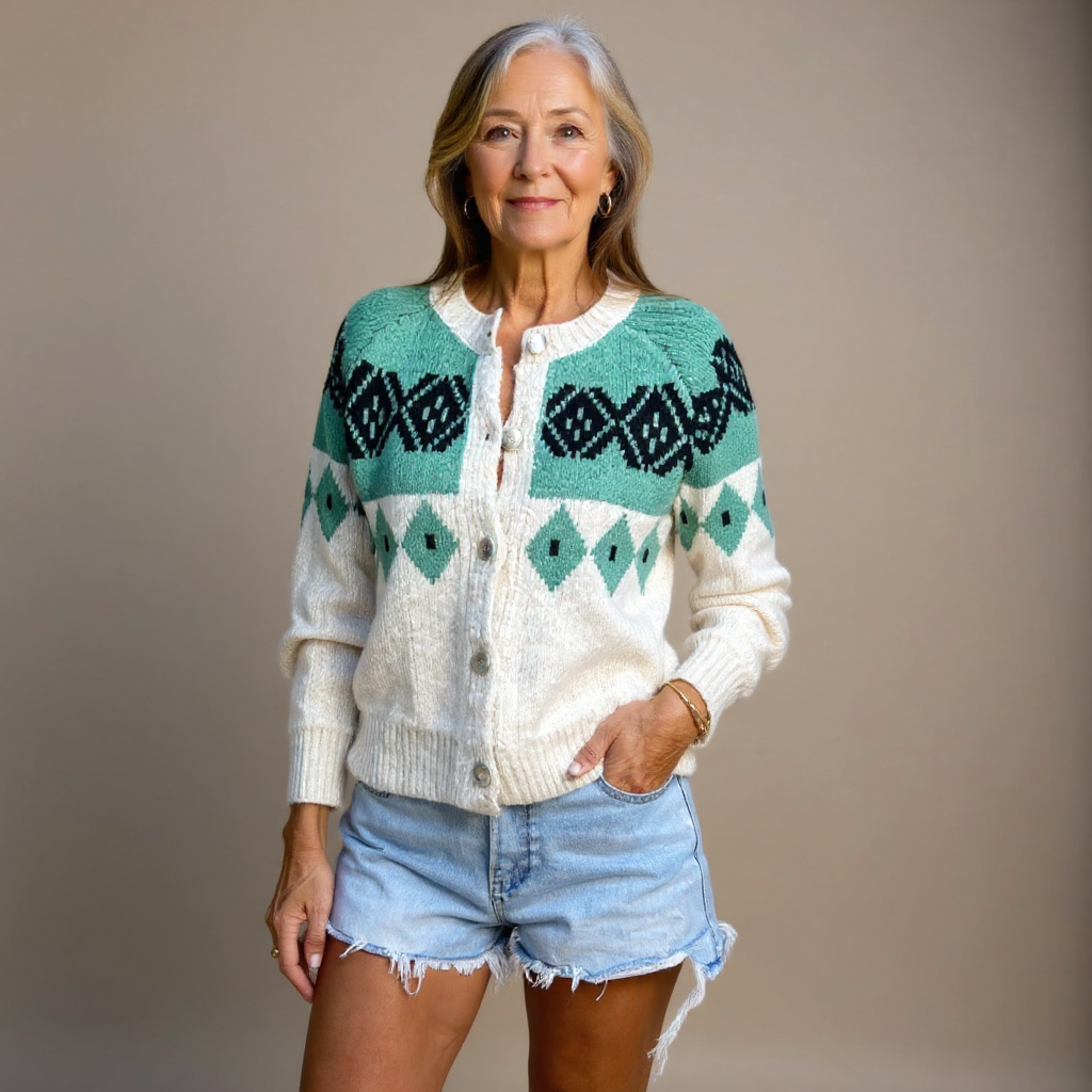 Allison | Vintage Islandsk Ull Cardigan