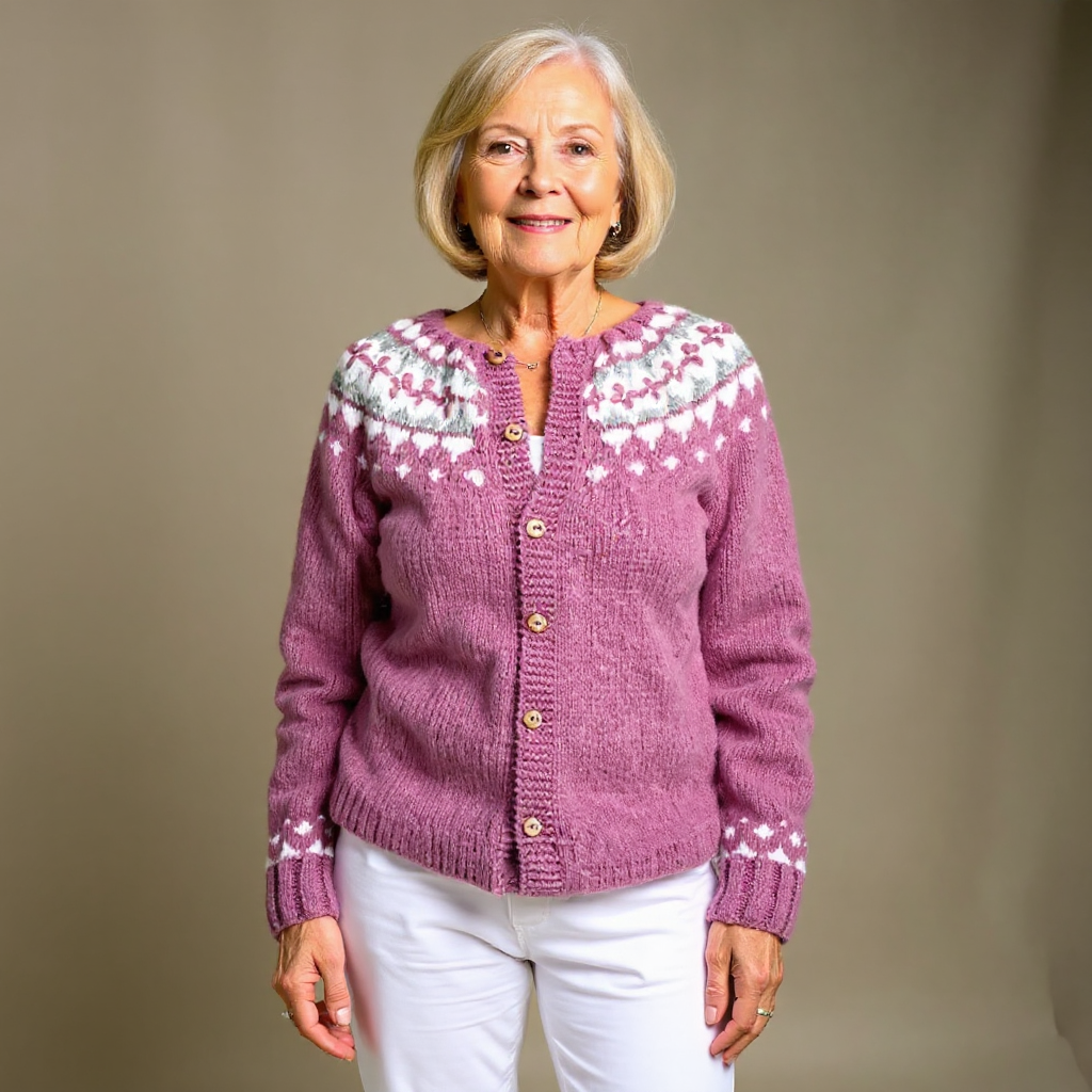 Maya | Vintage Islandsk Ull Cardigan