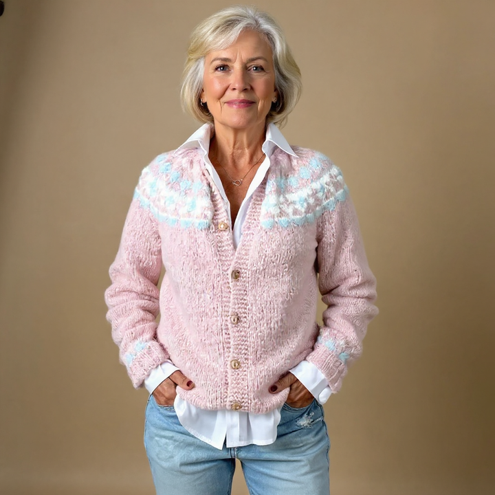 Sarah | Vintage islandsk ullcardigan