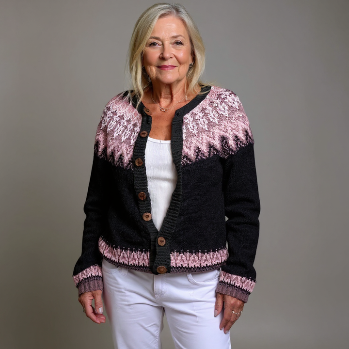 Lydia | Vintage islandsk ull cardigan