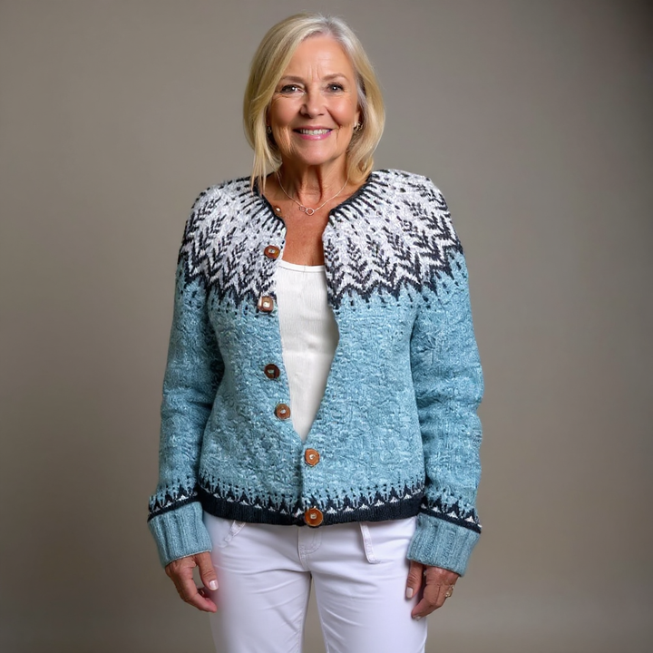 Clara | Vintage islandsk ull cardigan
