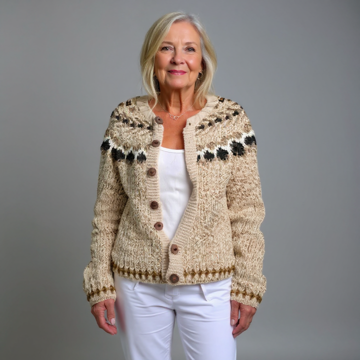 Aubree | Vintage Islandsk Ull Cardigan