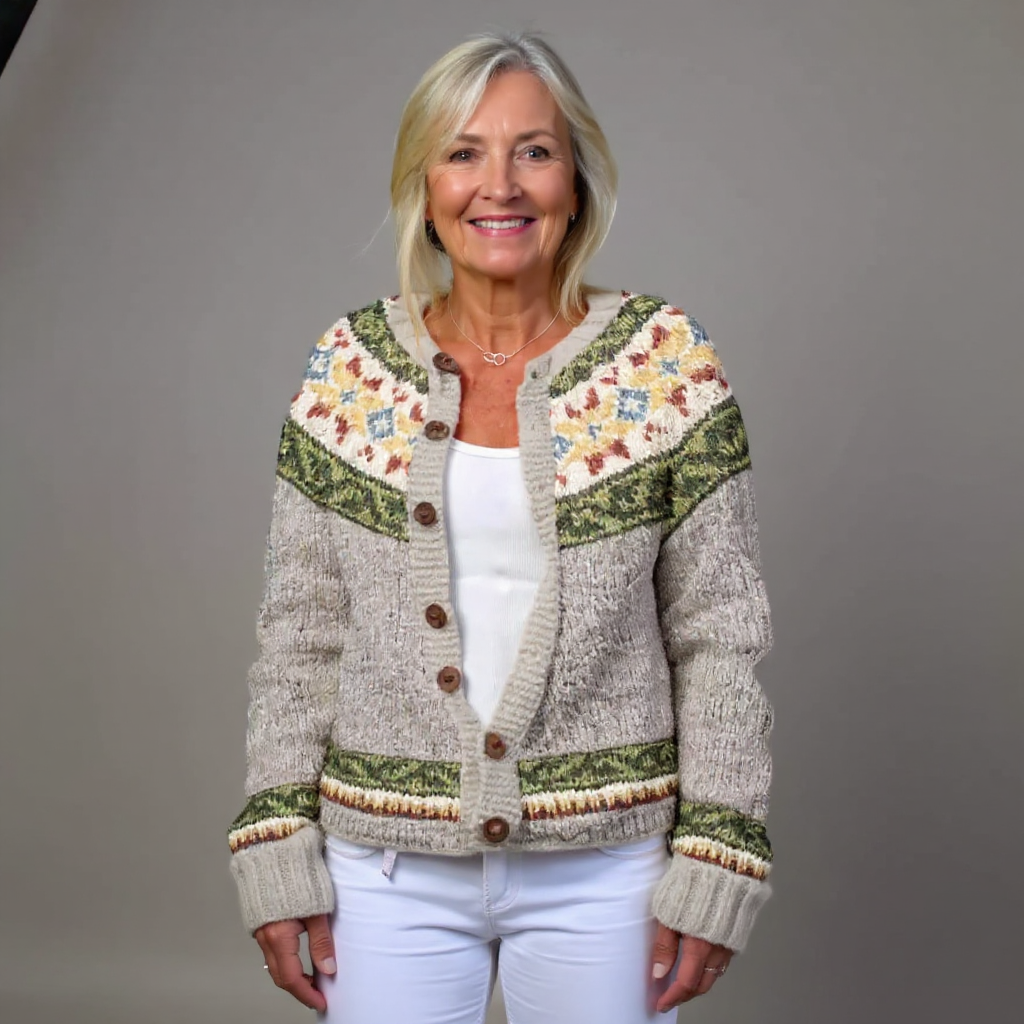 Høst | Vintage islandsk ull cardigan