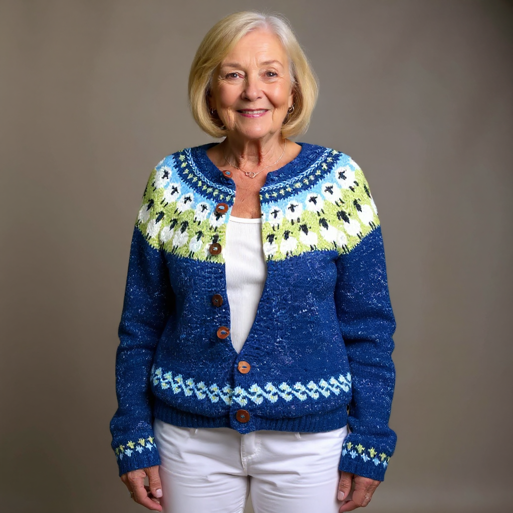 Sophie | Vintage islandsk ull cardigan