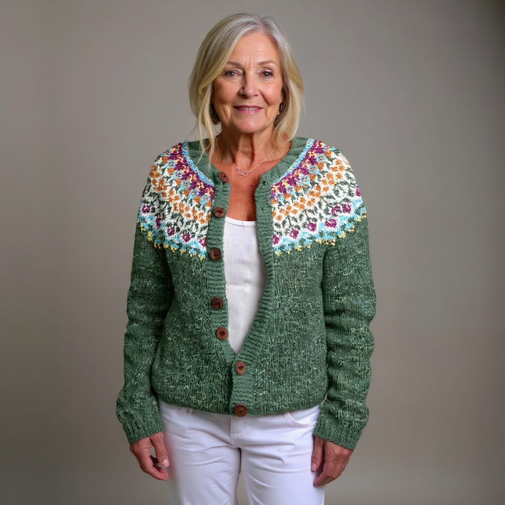 Alice | Vintage islandsk ull cardigan